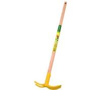 Leborgne Serfouette panne et fourche pour enfant, Longueur du manche 70 cm, Tête en plastique/Manche en bois PEFC, Couleur aléatoire (Jaune ou Rouge)