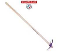 Serfouette panne & fourche forgée manche 100cm - Framboisine