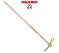 Serfouette panne & fourche forgée manche 100cm - Kiwi