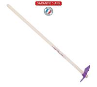 Serfouette panne & langue forgée manche 100cm - Framboisine