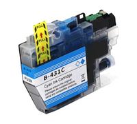 SErgcrFXb LC431XL LC431 CARTRIDE DE L'INK 421 Compatible avec Les Fournitures d'imprimante DCP-J1050DW MFC-J1010DW DCP-J1140DW pour Le numéro de pièce LC421XL(1PC Cyan LC431)