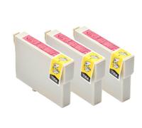 SErgcrFXb T0801 T0802 T0803 T0804 T0805 T0806 Couleur Compatible avec Les Fournitures d'imprimante Photo R265 RX610(3pcs Magenta)