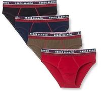 Serge Blanco Boxer Homme Anti-transpirant, Calecon Homme, Confortable, Maintien Anti-Glisse (Lot de 4), Rouge, gris, bleu, noir, XXL