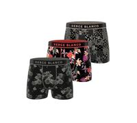 Serge Blanco Boxer Homme, Caleçon Homme Respirant & Ultra-Doux (Lot de 3) M