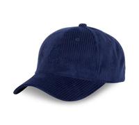 Serge Blanco Casquette Velvet velours côtelé Homme - Baseball - Bleu - Visière Arrondie Taille unique