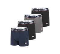Serge Blanco Caleçon Homme Coton, Boxer Homme, Respirant, Agréable (Lot de 4), Multicolore, Large