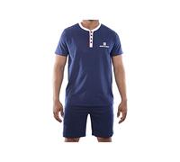 Serge Blanco Homme Serge Blanco Pyjama Ser/1/Enc Ensemble de pijama, Bleu, M