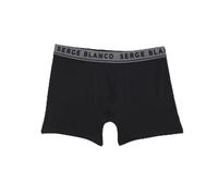 Serge Blanco Pack de 3 Boxers en Coton uni Noir - Mode Homme - sous-vêtement
