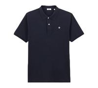 Serge Blanco Polo Manches Courtes en Coton Maille piquée Lucas Bleu Marine - Mode Homme