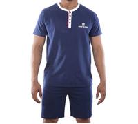 Serge Blanco Homme Serge Blanco Pyjama Ser/1/Enc Ensemble de pijama, Bleu, M