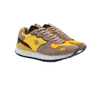 Serge Blanco Sneakers Praloup Jaune Kaki et Marron - Chaussures Homme décontracté