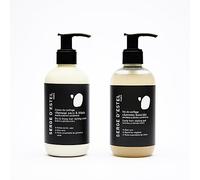 SERGE D'ESTEL PARIS Crème Cheveux Frisés 200ml et Gel de Coiffage Cheveux Bouclés 200ml Duo Coiffant Hydratant Restructurant et Disciplinant les Boucles 100% Vegan Made in Paris