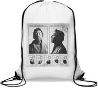 Serge Gainbourg Sac de gym décontracté avec cordon de serrage Blanc