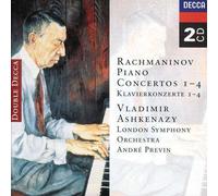 Sergei Rachmaninov Piano Concertos 1-4 2 CD Vladimir Ashkenazy Londres Orchestra