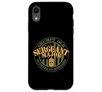 Sergent Major Veteran Grumpy American Flag SGM Coque pour iPhone XR