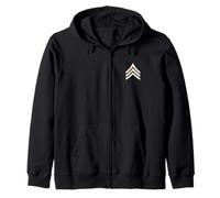 Sergent Stripes Sarge Rank Insignia Sweat à Capuche