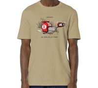 Sergent Tobogo T-Shirt Escargot à Fond - Homme - Desert- XL
