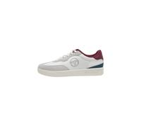 Sergio Tacchini Baskets basses 'Riviera' gris clair / pétrole / bourgogne / blanc, Taille 40