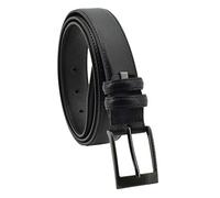 Sergio Tacchini Ceinture homme en cuir véritable, boucle sans nickel pouvant être raccourcie (Marron Foncé A Couture, 115 cm (TG 50-52))