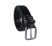 Sergio Tacchini Ceinture Homme en Cuir Véritable, Boucle Sans Nickel Ajustable