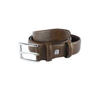 Sergio Tacchini Ceinture Homme Extérieur PU Intérieur Cuir, Boucle Sans Nickel