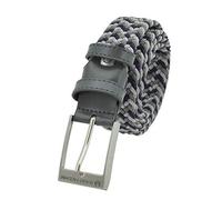 Sergio Tacchini Ceinture Tressée Élastique, Homme Femme, avec Détails en Cuir Véritable, Coffret Cadeau