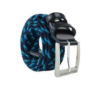 Sergio Tacchini Ceinture Tressée Élastique, Homme Femme, avec Détails en Cuir Véritable, Coffret Cadeau