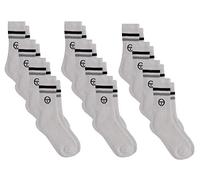 Sergio Tacchini Chaussettes Tennis Homme Lot de 12 Paires Blanc 39/42