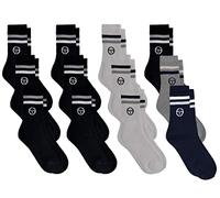 Sergio Tacchini Chaussettes Tennis Homme Lot de 12 Paires Mixte Assorti 39/42