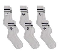Sergio Tacchini Chaussettes Tennis Homme Lot de 6 Paires Blanc 39/42