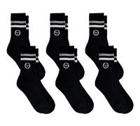 Sergio Tacchini Chaussettes Tennis Homme Lot de 6 Paires Noir 35/38