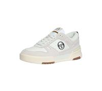 Sergio Tacchini Homme Baskets en Cuir BB Court Lo, White/Gum, 44 EU