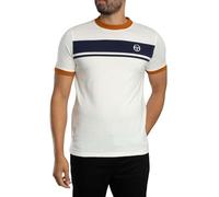 Sergio Tacchini Homme T-Shirt De Maître, Gardenia/Maritime Blue/Pumpkin Spice, 3XL