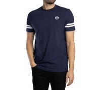 Sergio Tacchini Homme T-Shirt Ras du Cou Grello, Maritime Blue/White, M