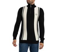 Sergio Tacchini Homme Young Line 1/4 Tricot, Black/Gardenia, L