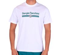 Sergio Tacchini Marchio Co T-shirt Hommes - blanc, bleu petrol L