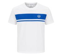 Sergio Tacchini Men's Master Crew Neck T-Shirt White/Princess Blue