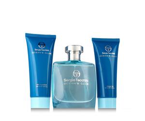 Sergio Tacchini Ocean's Club EDT 100 ml + Baume après-rasage 100 ml + Gel douche 100 ml