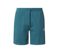 Sergio Tacchini Pantalon 'Egeo' pétrole / blanc, Taille 31-32