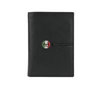 Sergio Tacchini Portefeuille Homme en Cuir Véritable Vertical, Fin avec Porte-Cartes