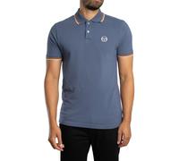 Sergio Tacchini Pour des hommes Polo à col rayé 020, Bleu
