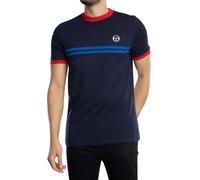 Sergio Tacchini Homme Supermac T-Shirt, Maritime Blue/Adrenaline Rush/Nautical, XL