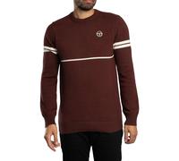 Sergio Tacchini Pour des hommes Sweat-shirt tricoté Orion, marron