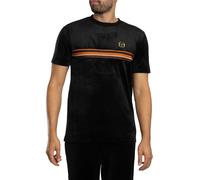Sergio Tacchini Pour des hommes T-shirt en velours Ayme, Noir