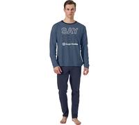 Sergio Tacchini Pyjama Hivernal Homme, Pyjama Homme Chaud Coton Édition Limitée, M