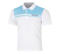 Sergio Tacchini Riflesso Polo Hommes - blanc, bleu clair L