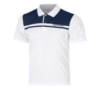 Sergio Tacchini Riflesso Polo Hommes - blanc, bleu foncé M