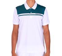 Sergio Tacchini Riflesso Polo Hommes - blanc, bleu petrol