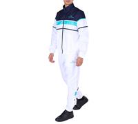 Sergio Tacchini Scorpione Survêtement Hommes - blanc, bleu foncé L