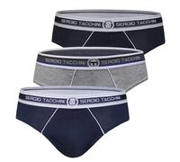 Sergio Tacchini Slip Homme en Coton Biélastique, Art. 9001 Lot de 3 Multicolore M